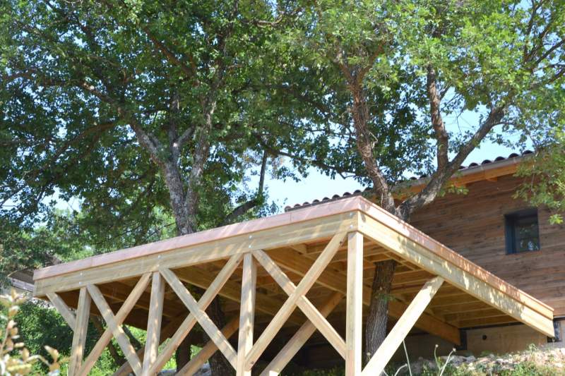 Construction de terrasse bois à Roussillon